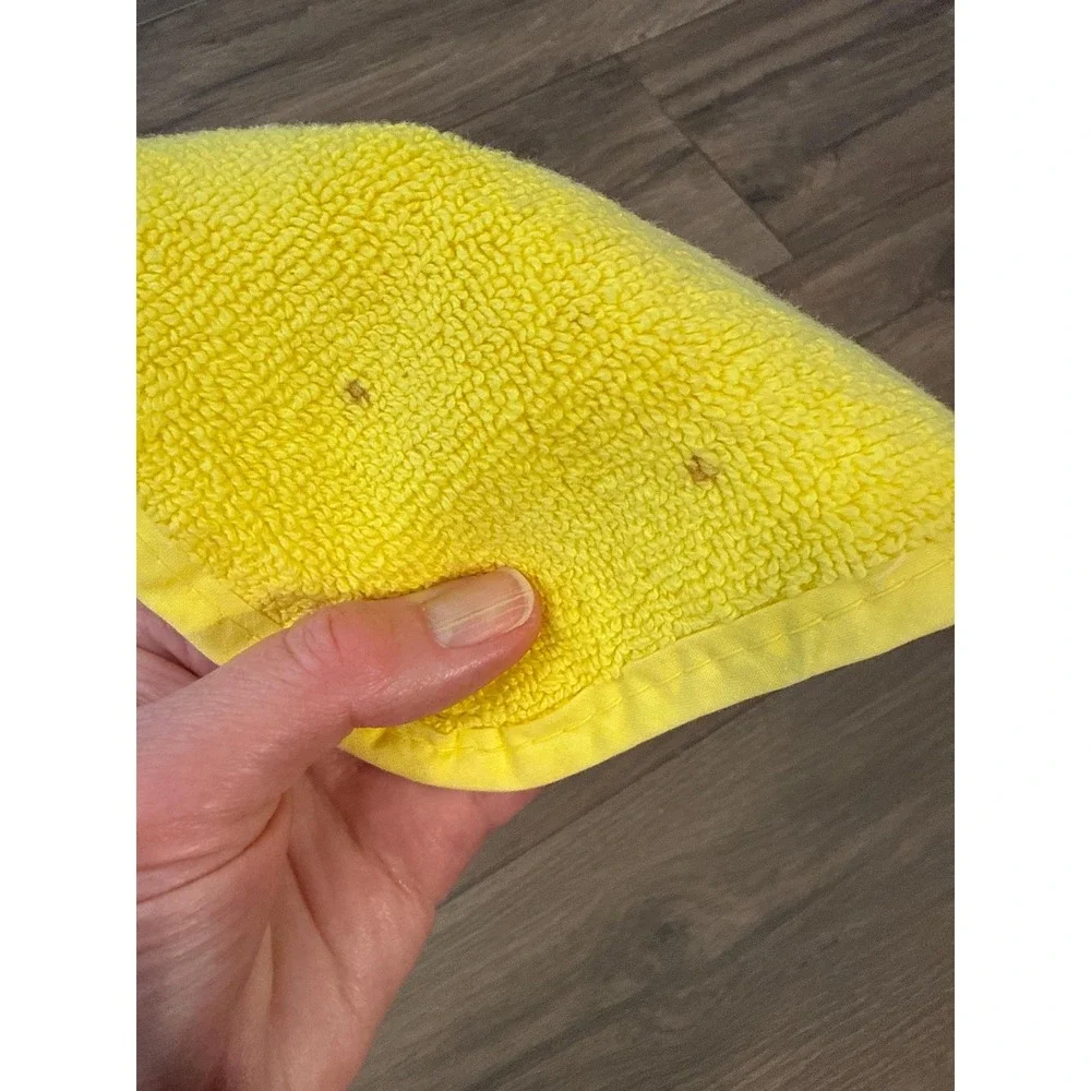 Vintage 1970s Mushroom Terry Cloth Potholder